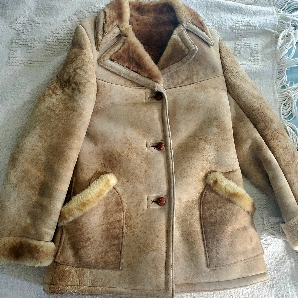 Vintage Sheepskin Shearling Jacket